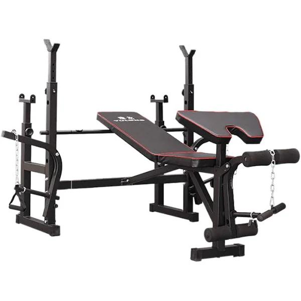 Multi-function Weight Bench Press - Adjustable Fitness Exercise Bench Home Gym