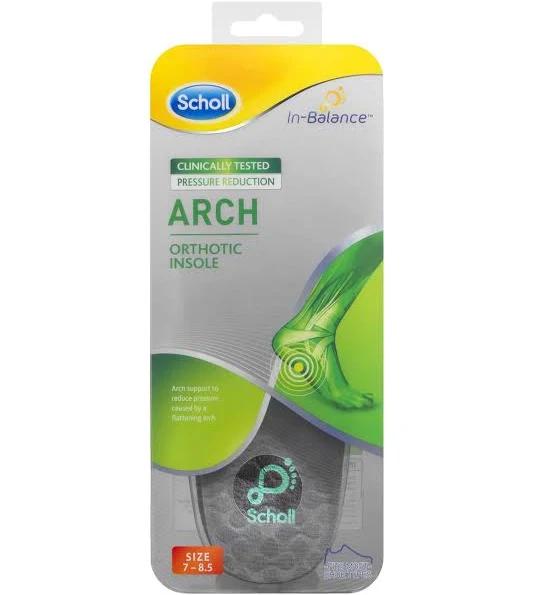 Scholl In-Balance Ball of Foot & Arch Orthotic Insole Medium