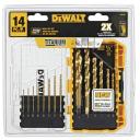 DeWalt DW1341 14-piece Titanium Speed Tip Drill Bit Set