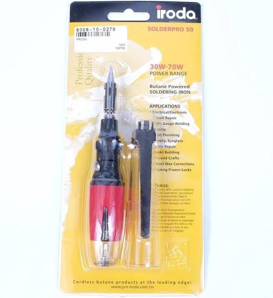 Iroda Solderpro 50 70W Pocket Gas Soldering Iron