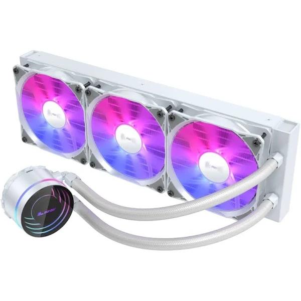 ALmordor Spectre Pro-360 Premium Liquid CPU Cooler 3 ARGB Fans White Aluminum Alloy Radiator