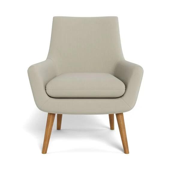 Retro (No Buttons) Fabric Occasional Armchair Sand by Freedom