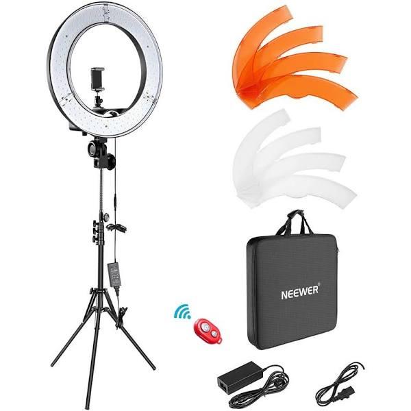 Neewer Ring Light Kit:18"/48cm Outer 55W 5500K Dimmable LED Ring Light