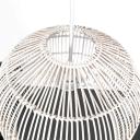 Whitewash Cane Rattan Pendant Light - Siena - 2 Sizes