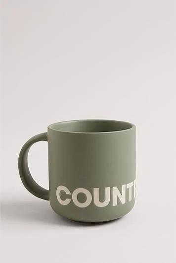 Country Road Demm Mug Olive | Ceramic