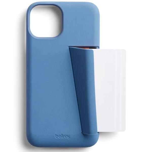 Bellroy 3 Card Leather Case For iPhone 14 Plus Bluedaze