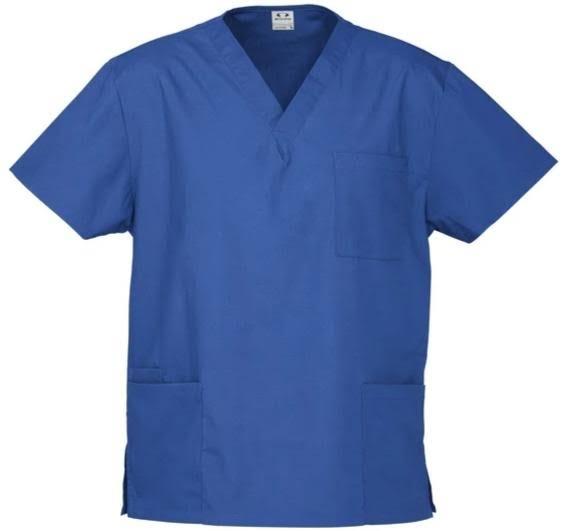 Biz Collection H10612 Classic Unisex Scrubs Top Royal / S