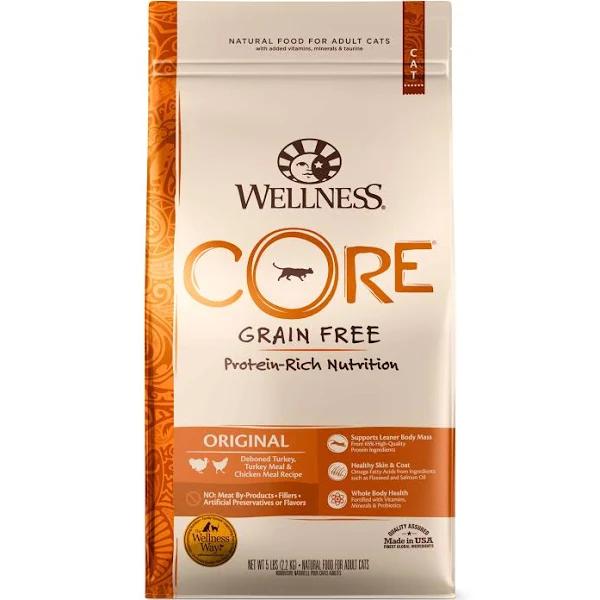 Wellness Core Grain Free Adult Original Turkey & Chicken Dry Cat Food