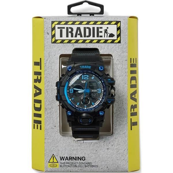 Tradie Men's Analogue Digital Watch - Black & Blue