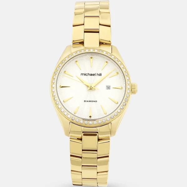 Michael Hill - Women's Gold Luxury Watches - Ladies Watch With 0.60 Carat Tw of Diamonds in Gold Tone Stainless Steel - Size One Size at The Iconic