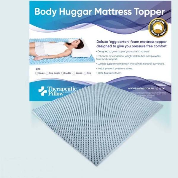 Therapeutic Pillow Body Huggar Mattress Topper - Premium Eggfoam Mattress Pad