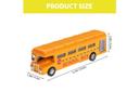 Kids School Bus Model Display School Bus Toy Simulation Bus Toy Household Ornament