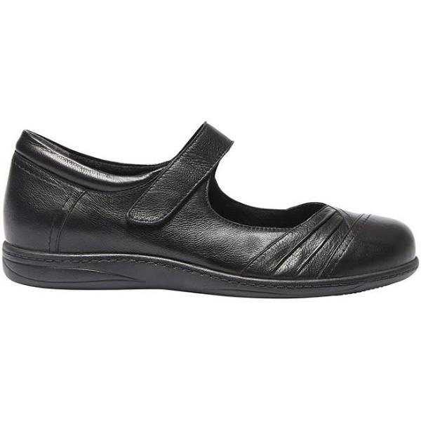 Wide Steps Larissa Flat Shoes in Black Glove Black 40