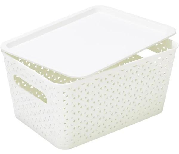 Kmart Storage Container with Lid-Small, White