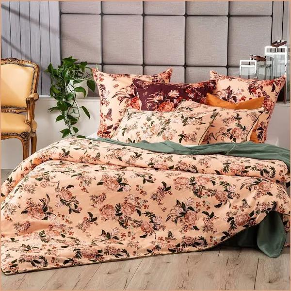 Renee Taylor 300 TC Cotton Quilt Cover Set Queen Secret Garden