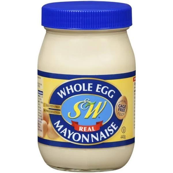 S&W Mayonnaise Whole Egg 440g