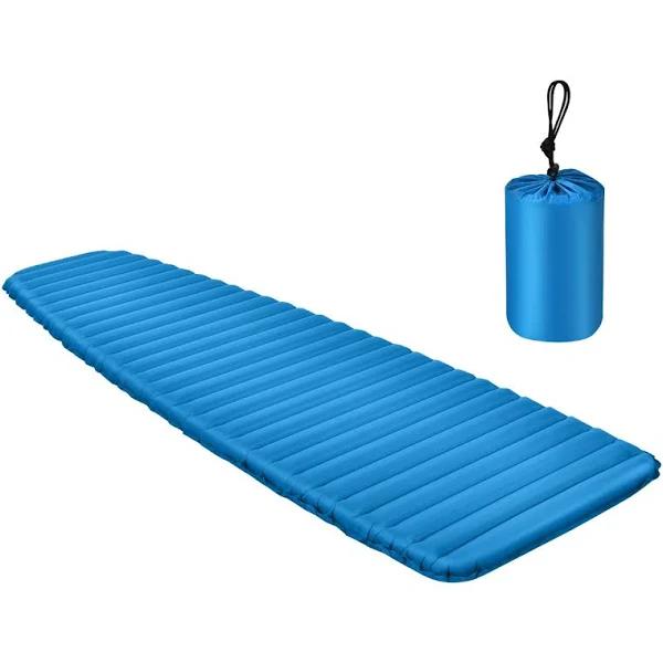 Costway Inflatable Waterproof Sleeping Pad With Lightweight and Portable Design For Camping