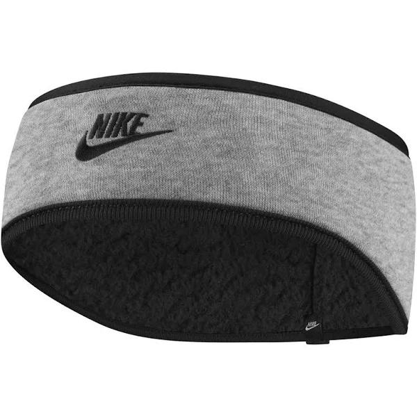 Headband Nike Club Fleece Grey Black Women