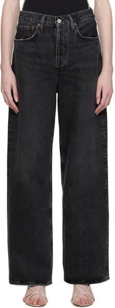 AGOLDE Black Low-Rise Jeans