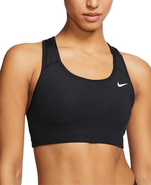 Nike Women's Swoosh Medium-Support Sports Bra - Black