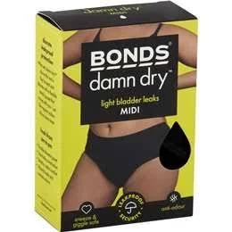 Bonds Womens Damn Dry Underwear Midi Size 18