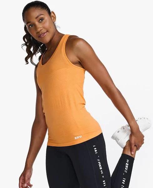 Motion Tech Singlet, 2XU, XS, Peach/Nectarine, Female