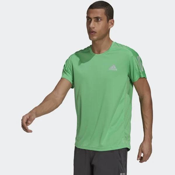 adidas-Own The Run Tee-Men-Semi Screaming Green-L