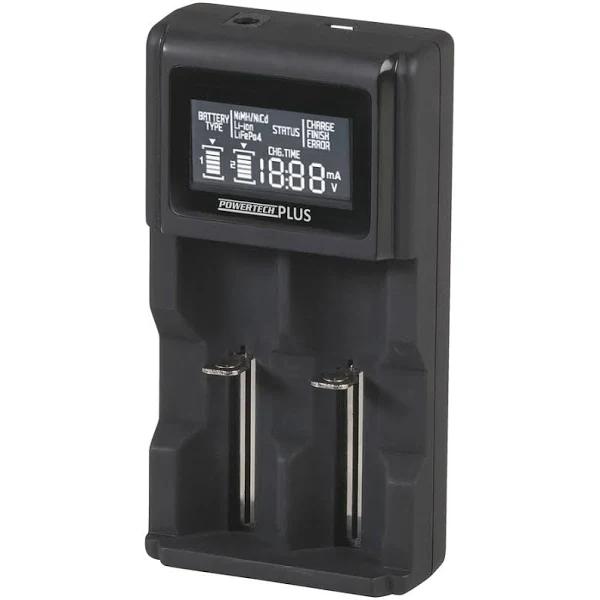 TechBrands Dual-Channel Li-ion / Ni-MH Battery Charger