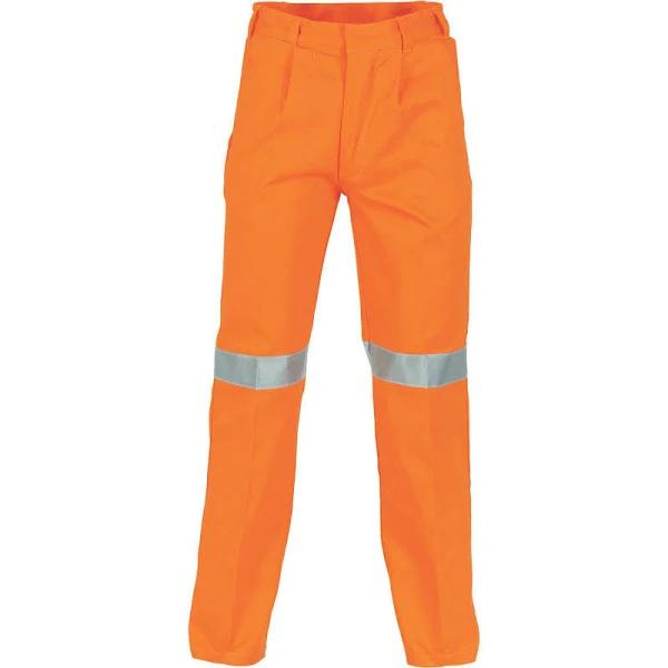 DNC Cotton Drill Pants with 3M Reflective Tape 3314, Orange / 107R