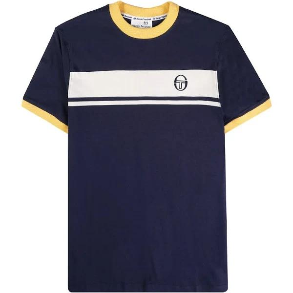 Sergio Tacchini Master T-Shirt - Maritime Blue/Gardenia L