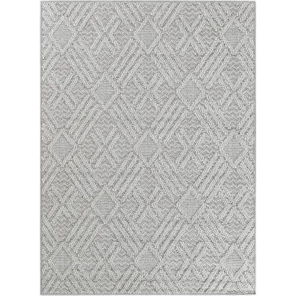 Colorado Diamond Light Grey Outdoor Rug 160x230cm