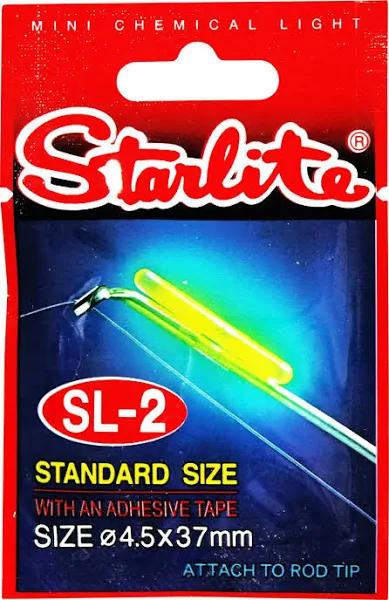 37mm Starlite Chemical Fishing Light With Tape - SL-2 Fluoro Glow Stick Light