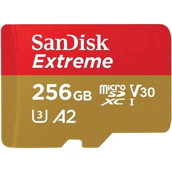 SanDisk microSDXC Extreme (256GB, SDSQXAV-256G-GN6MN)