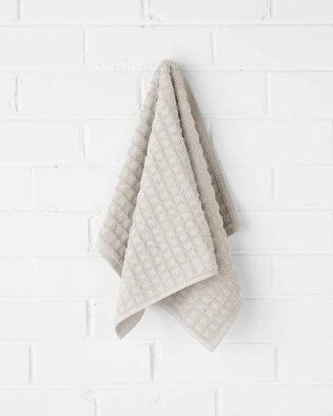 Aura Waffle Natural Hand Towel