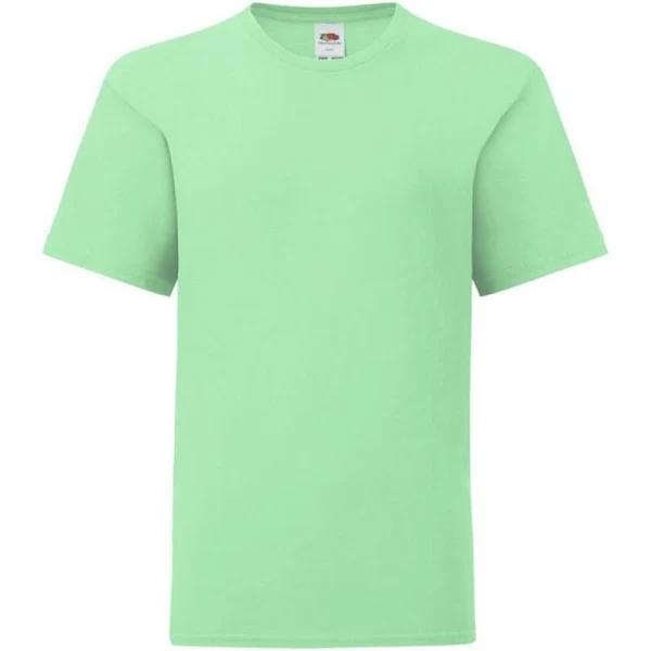 Fruit of The Loom Childrens/Kids Iconic T-Shirt Neo Mint 14-15 Years Ringspun Cotton Childrens T-Shirt