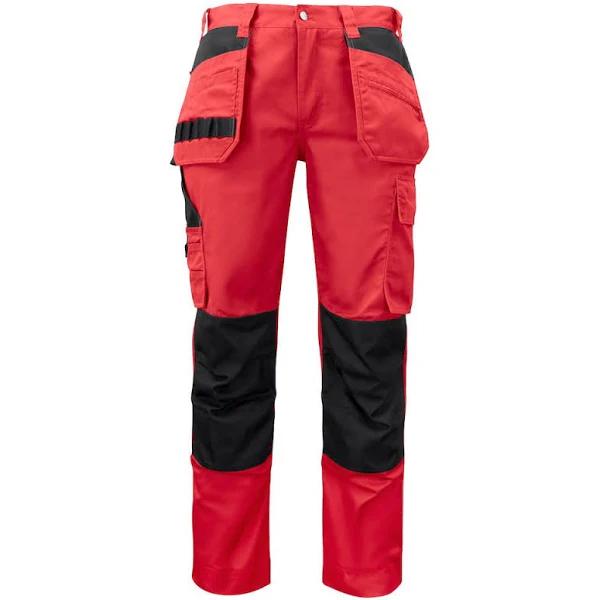 Projob Mens Cargo Trousers Red 38S