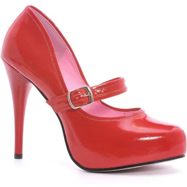 Lady Jane Red Adult Heels-USA Shoe Size 7