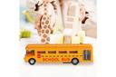 Kids School Bus Model Display School Bus Toy Simulation Bus Toy Household Ornament