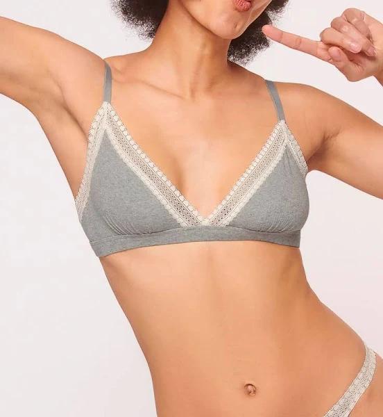 Sloggi Go Ribbed Bralette in Grey - L - Triumph