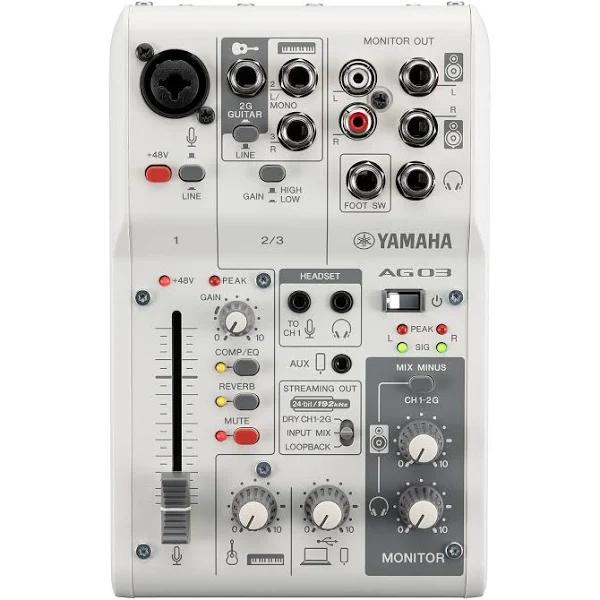 Yamaha AG03MK2 Mixer Interface White