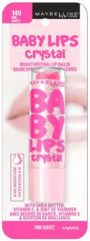 Maybelline New York Baby Lips Crystal Lip Balm, Pink Quartz [140] 0.15