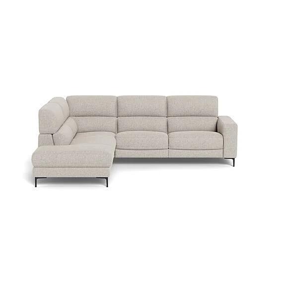 Connery Fabric Battery Recliner Modular Sofa Frost Grey by Freedom