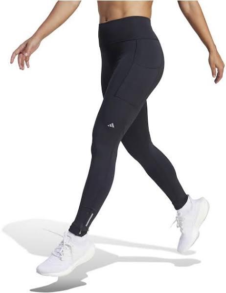 adidas-Ultimate Running Winter Long Leggings-Women-Black-XS