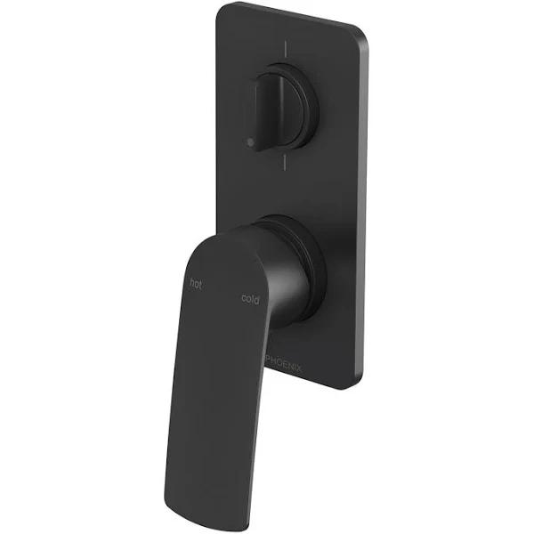 Phoenix Mekko Shower / Bath Diverter Mixer - Matte Black