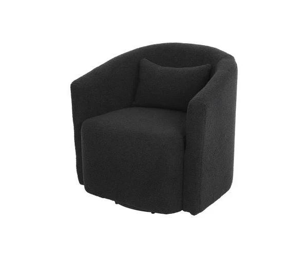 Levede Swivel Barrel Chair Armchairs Barrel Cup Tub Sofa Lounge Armrest Cushion