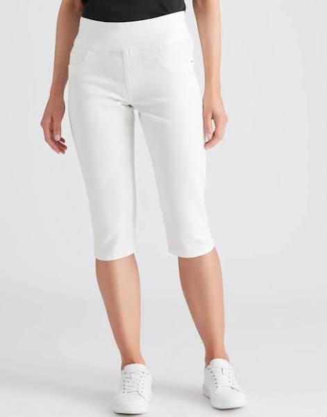 Katies Ultimate Capri Jeans - Womens - White AU Size 20 - AfterPay & zipPay Available