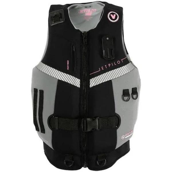 2023 Jetpilot Venture Womens L50S Neo Vest XL / Black / Charcoal