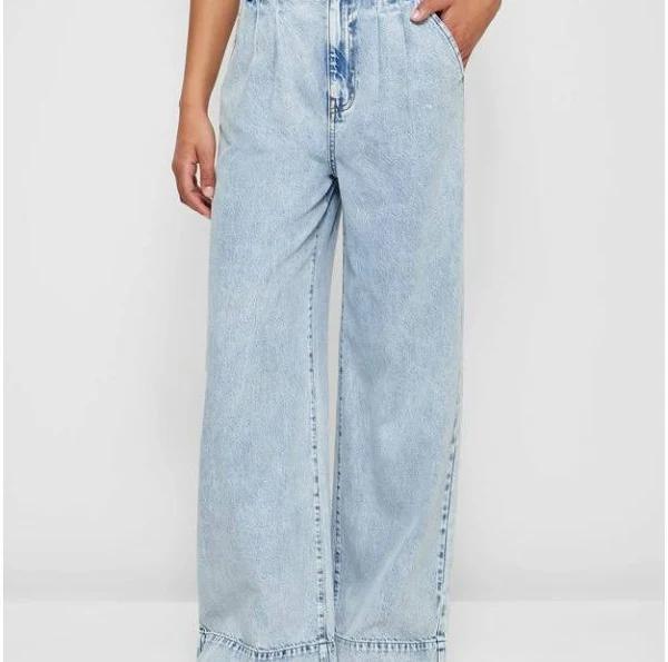 Target Pleat Front Wide Leg Denim Jeans - 16 - AfterPay & zipPay Available