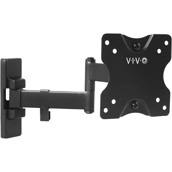 Vivo Full Motion Wall Mount for Up to 27 Inch LCD LED TV and Computer Monitor Screens | Tilt and Swivel Bracket with Max 100x100mm VESA (MOUNT-VW01M)