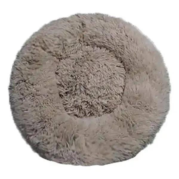 Coffee Cat Bed Pet Bed Dog Donut Nest Calming Deep Sleeping Soft Plush Kennel Washable